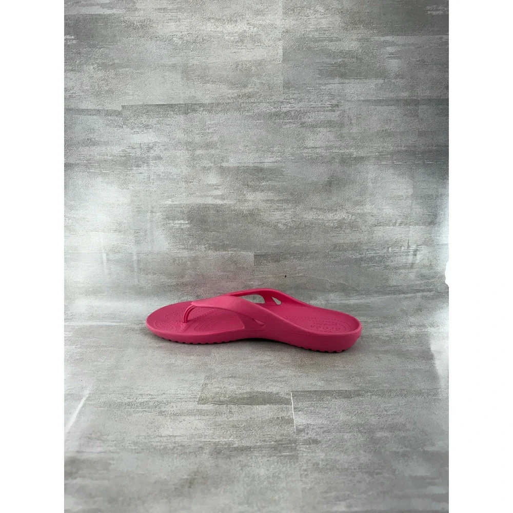 Crocs Kadee II Flip Flops Womens 9 Pink Lightweight Comfort Sandals 202492